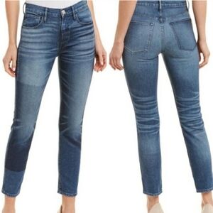 3x1 W3 Shadow Blue Straight Leg Authentic Crop Jeans SZ 25